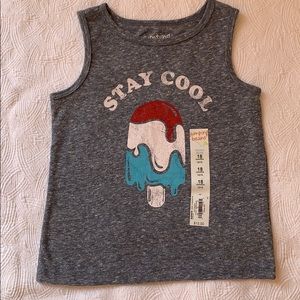 Jumping beans’s boy’s  gray tank top.